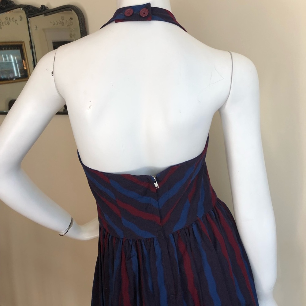 NEW Marc Jacobs Y2K striped midi halter dress - Picture 8 of 9